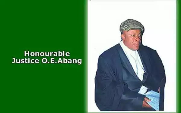 Justice Abang Removes Himself From Case Against Buhari